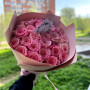 25 розовых роз